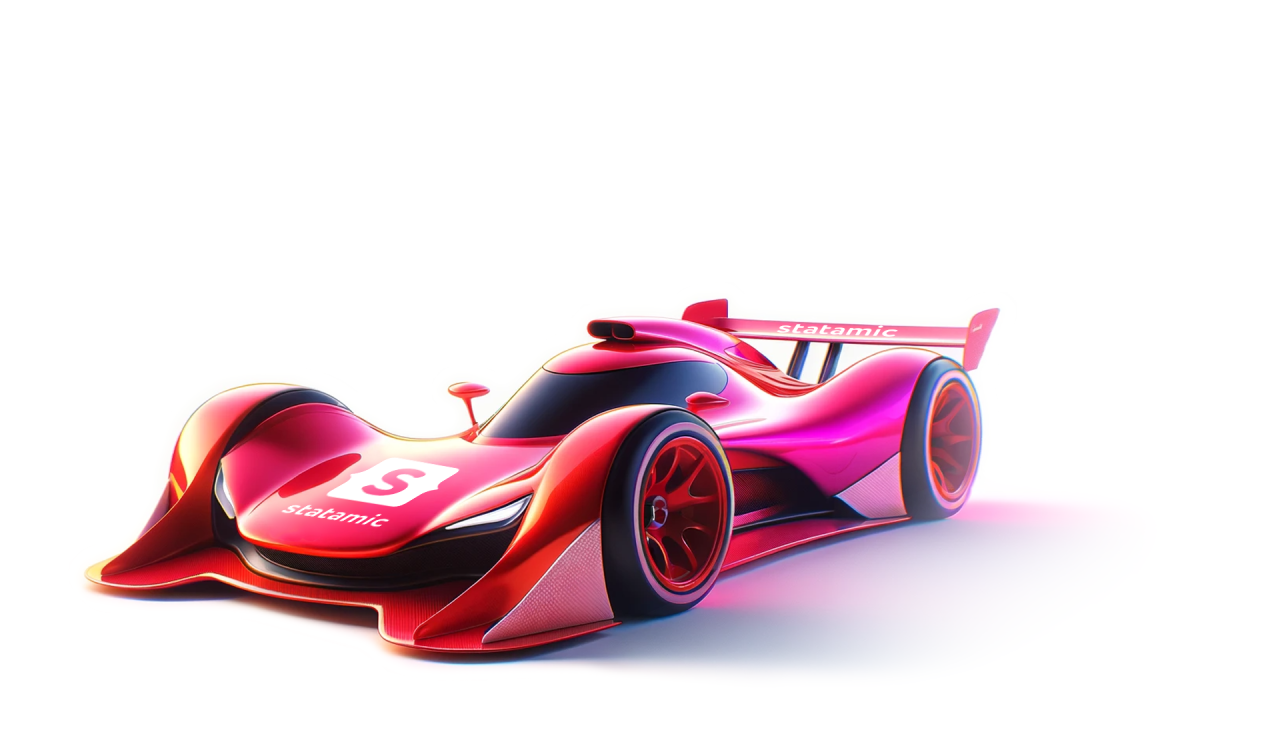 Statamic CMS Performance, Rennwagen