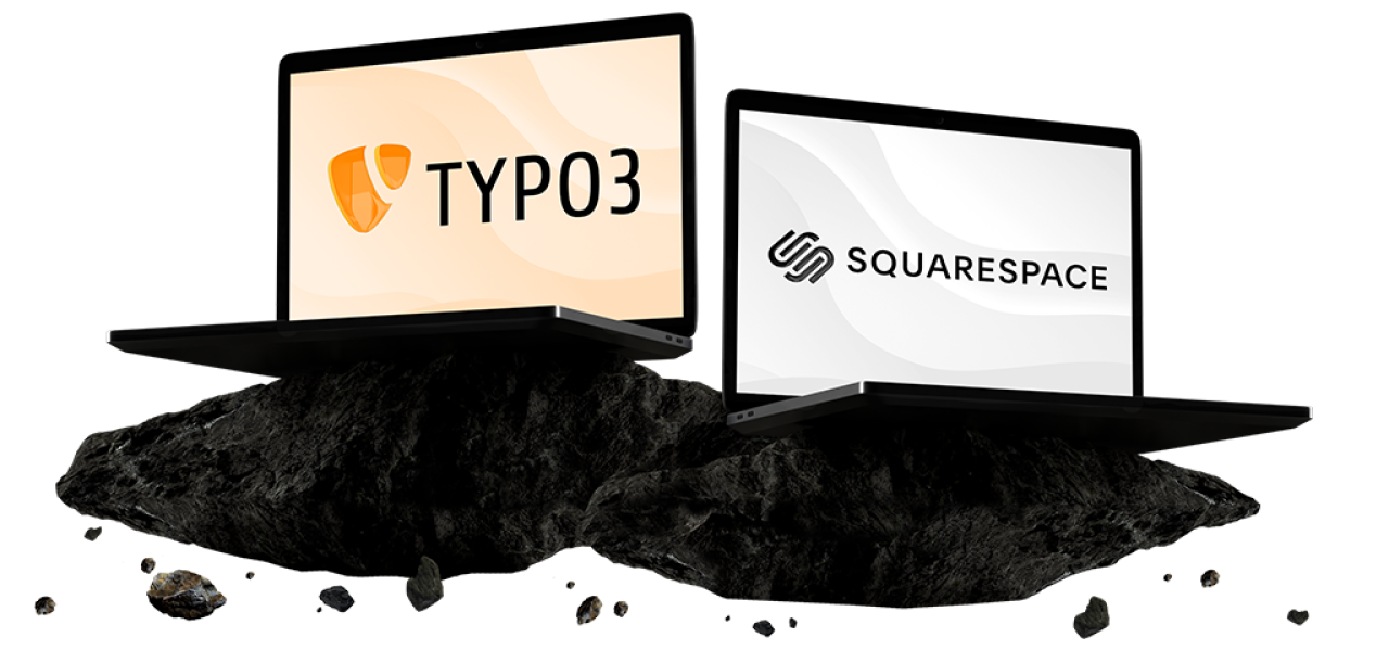 TYPO3 versus Squarespace