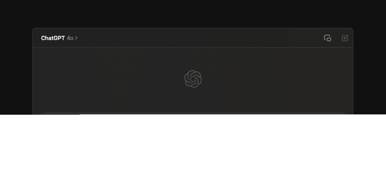 Abbildung einer Eingabe im ChatGPT Chat Interface