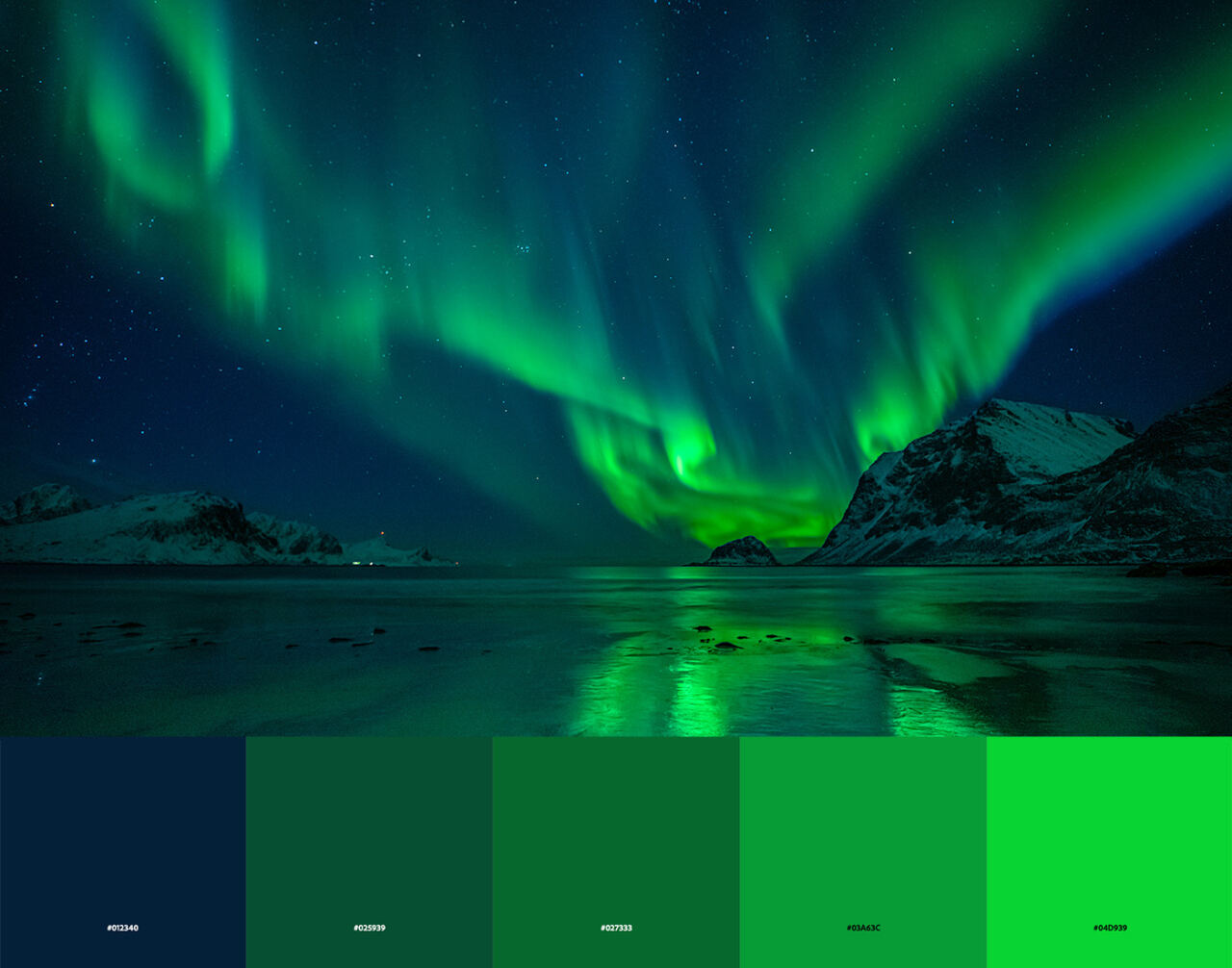 Aurora Farbpalette