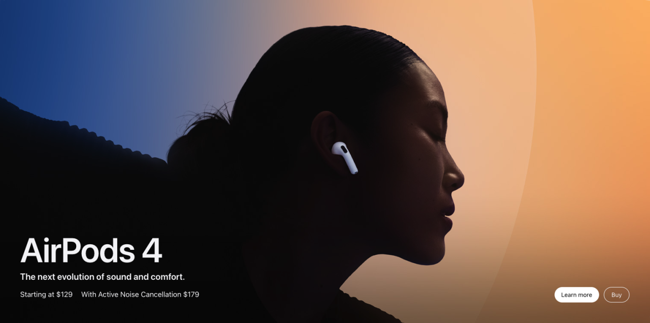 Dezente Ghost Buttons bei Apple