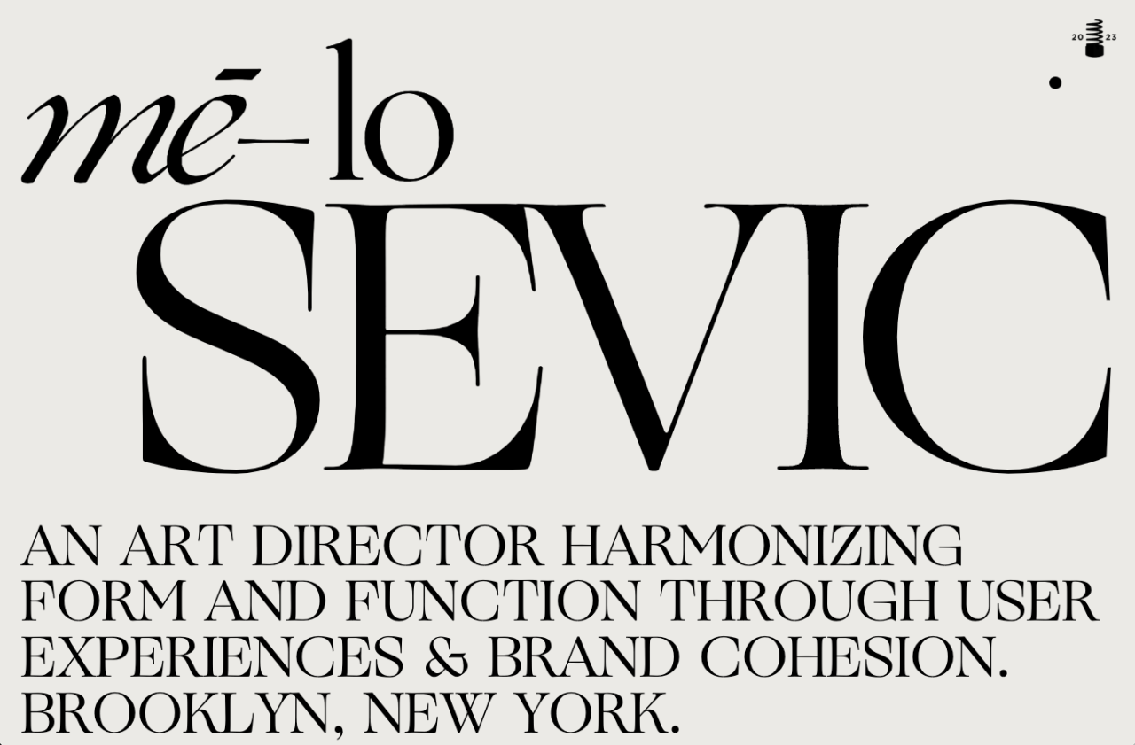 Große und extravagante Typografie