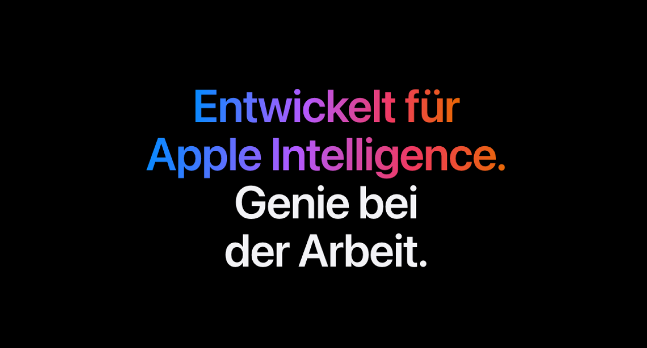 Typischer Apple Text-Farbverlauf