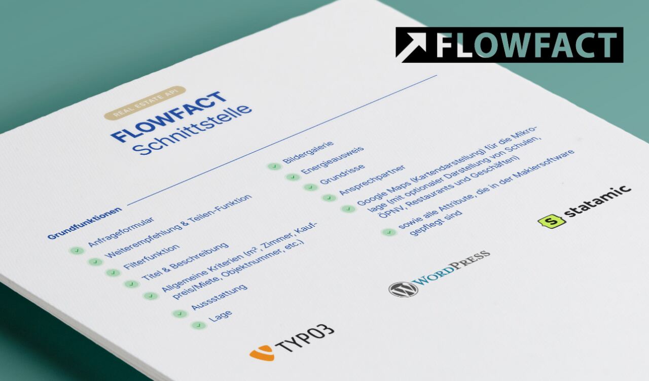 Grundlegender Funktionsumfang unserer FLOWFACT Schnittstelle