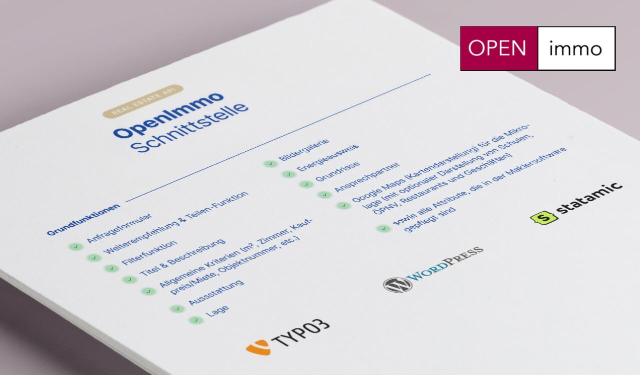 Grundfunktionen der OpenImmo Schnittstelle
