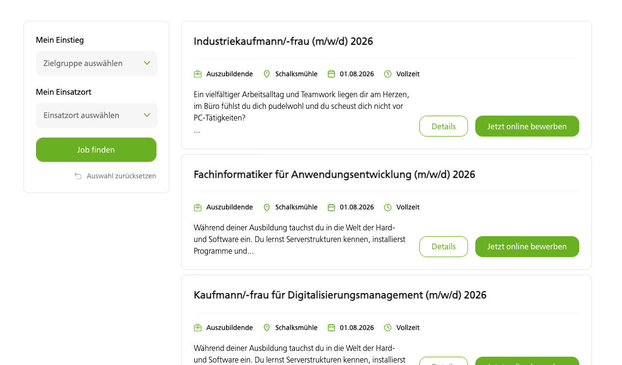 Hansalog Vision HR Schnittstelle