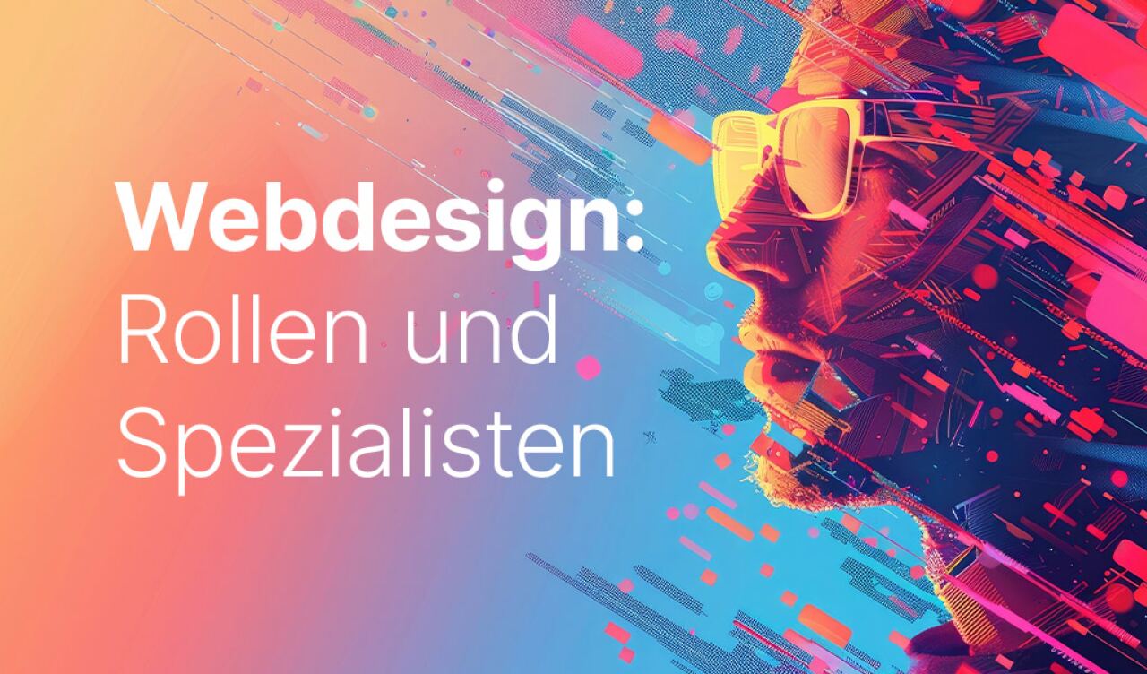 Abstrakte Illustration eines Webdesign Spezialisten