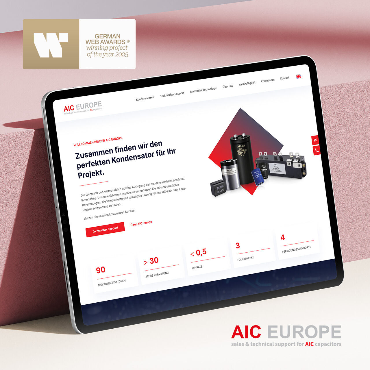 Statamic Referenz / Case Study AIC Europe
