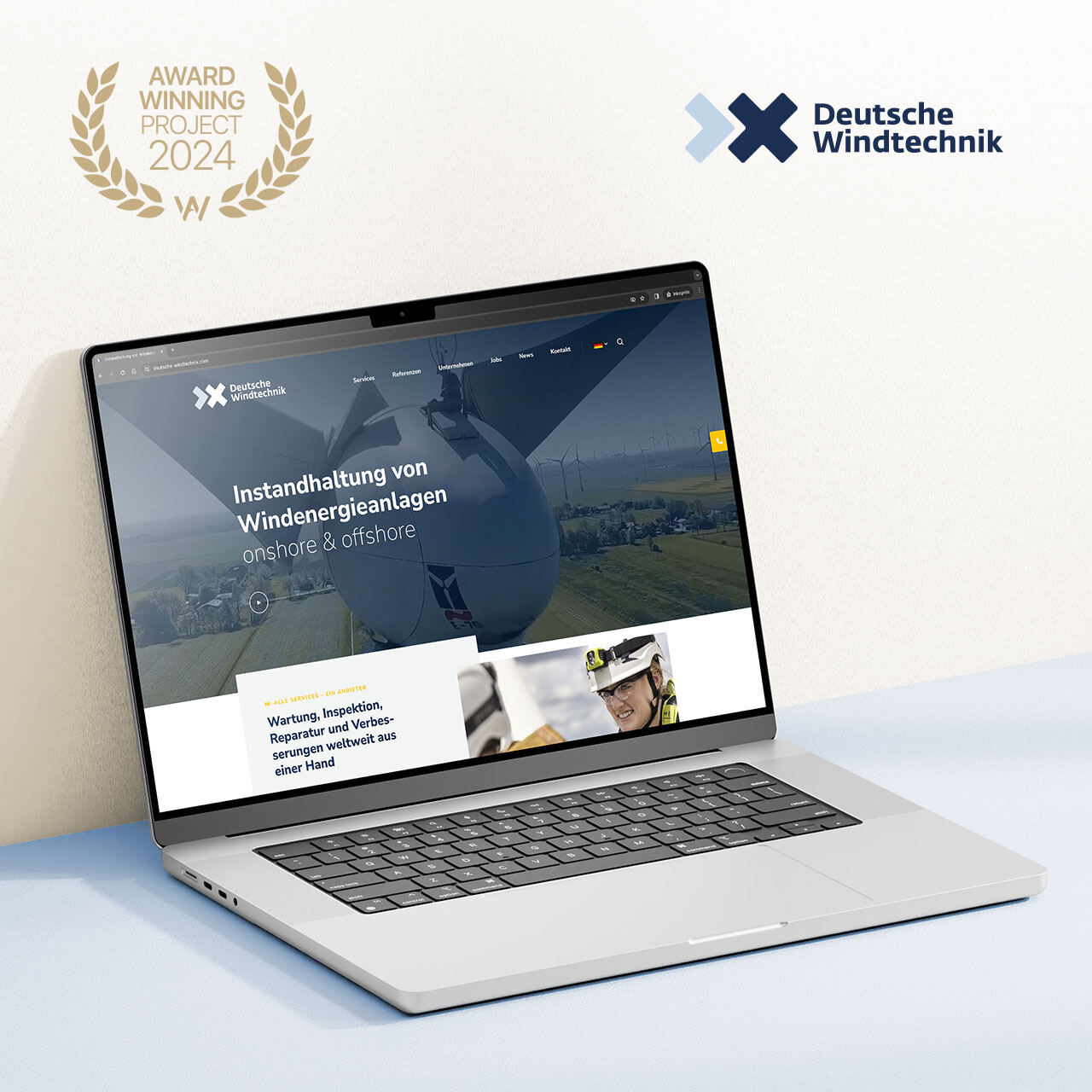 TYPO3 Referenz / Case Study Deutsche Windtechnik