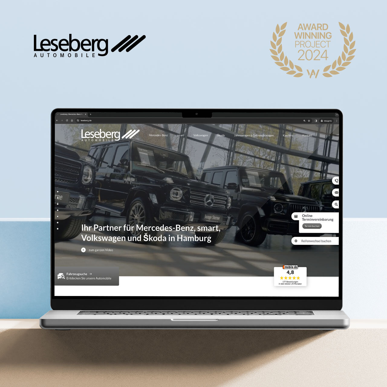 TYPO3 Referenz / Case Study Leseberg Automobile