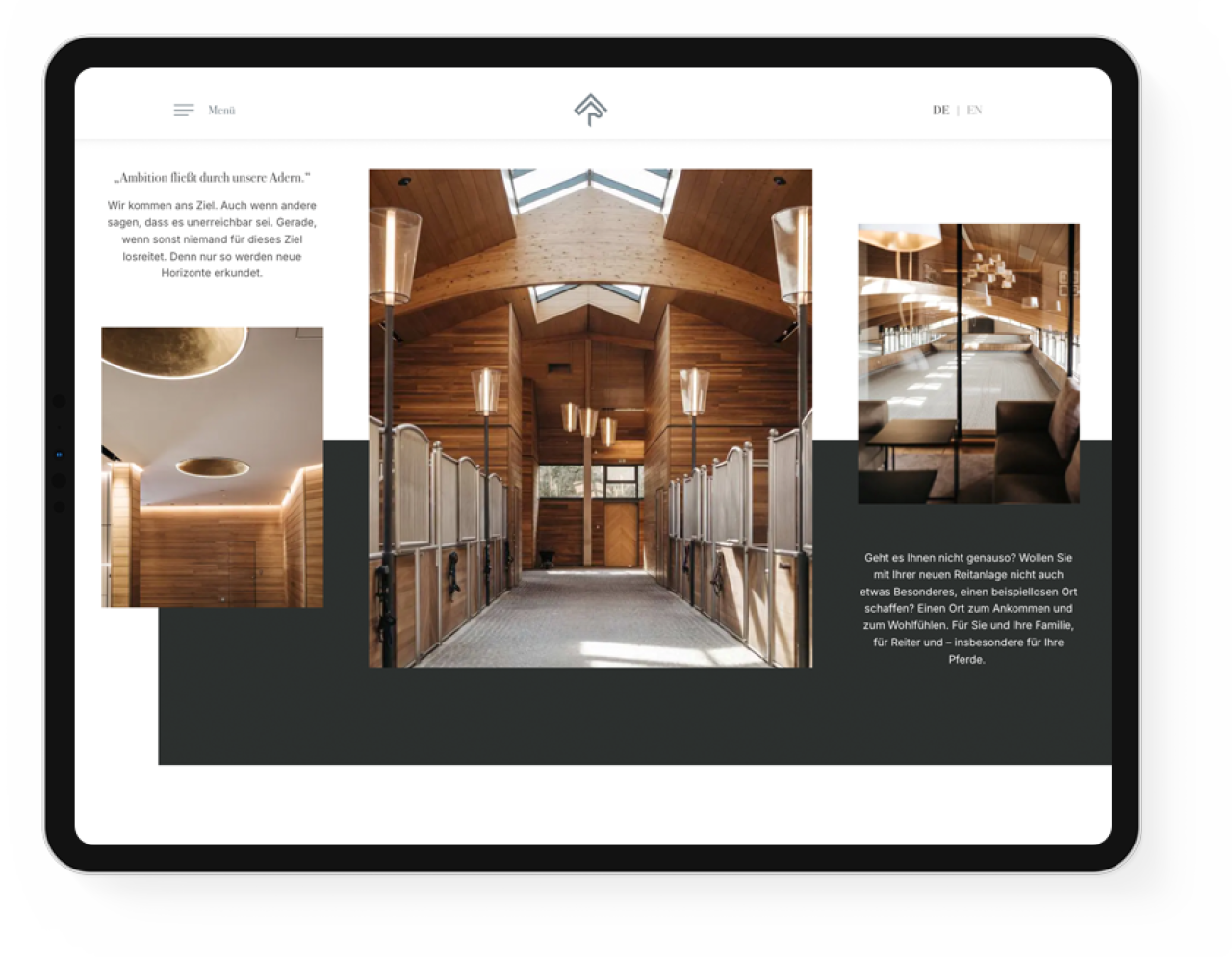 Webdesign Referenz Viebrock Reithallen