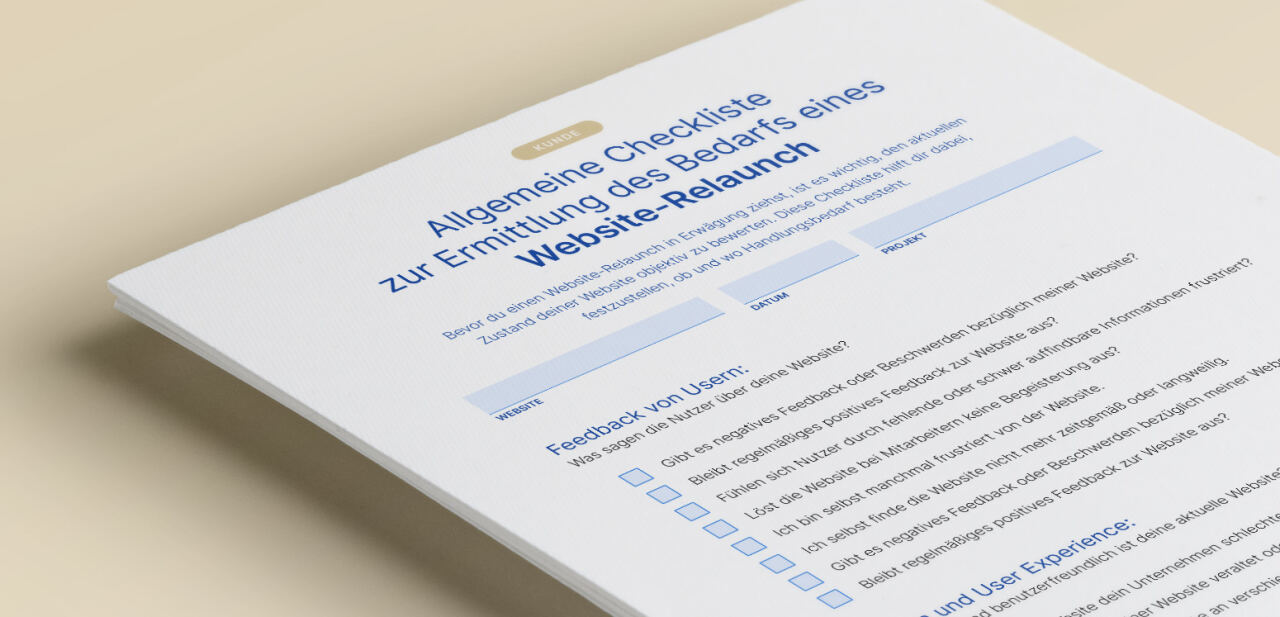 PDF Checklisten zur Website Optimierung