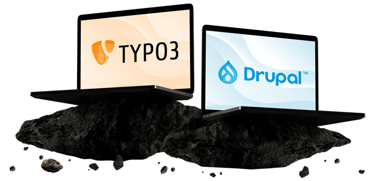 TYPO3 versus Drupal.