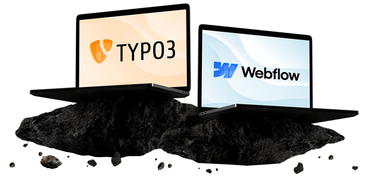 TYPO3 versus Webflow.