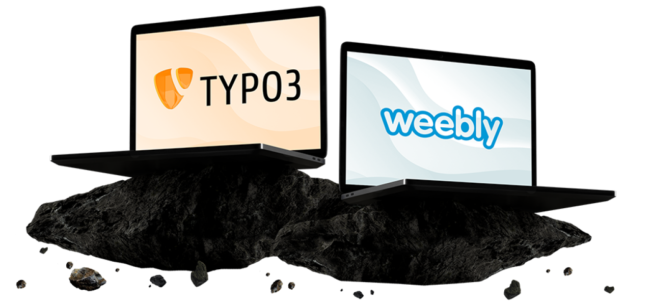 TYPO3 versus Weebly.
