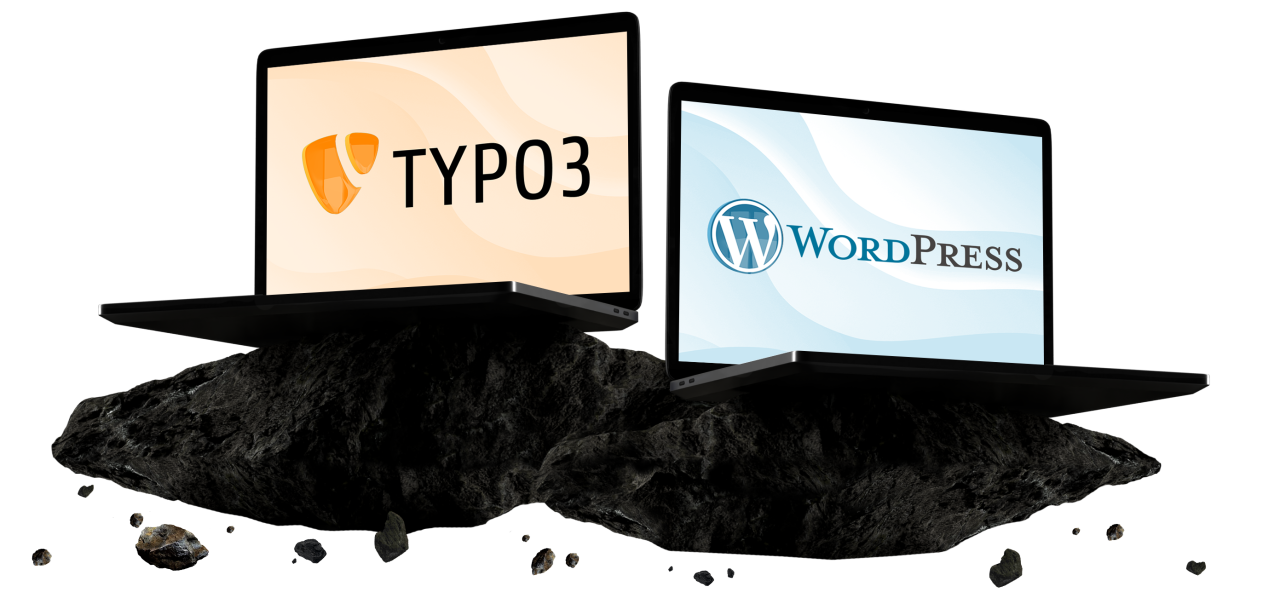 TYPO3 versus WordPress.